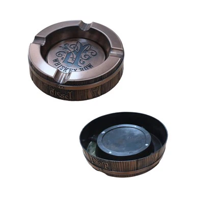 Новий дизайн ретро модний прохолодний алюмінієвий сплав металеві ремесла Ashtray Cigarette Спеціальний логотип Сигарки Апетичні сигарети